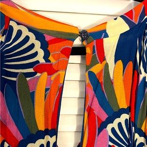 Farm Rio long mid sleeve printed dress